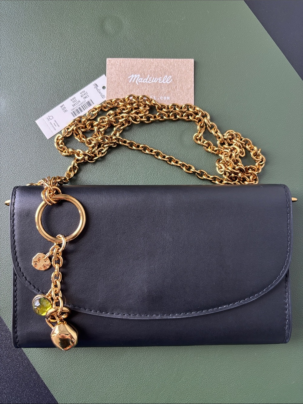 Madewell Elegant Leather The Wallet On A Chain